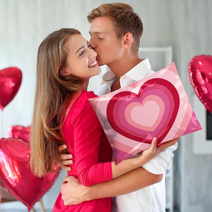 Metronic Poly Mailers 14.5x19 Inch 500pc Shipping Bags for Clothes,Strong Adhensive Shipping Envelopes for Small Business,Waterproof Mailers Poly Bags for Shipping,Packaging Mailing Bags Pink Heart