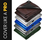PROTARP Extra Heavy Duty 16 Mil Tarp Cover, Waterproof, UV Resistant, Rip and Tear Proof, Poly Tarpaulin with Reinforced Edges for Roof, Camping, Patio, Pool, Boat. (Blue 20′ X 35′)