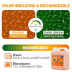11 LBS Orange Indicating Silica Gel Desiccant Beads,(Industry Standard 3-5 mm) Rechargeable Silica Gel Beads for 3D Filament, Electronic Devices, Camera, Jewelry, Safe(30PCS Organza Bag)
