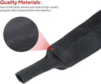2 to 1 Heat Shrink Braided Sleeving 1/2" - 24 feet Pliable Shrinkable Fabric Sleeve for Protection Automotive/Electronics Cable/Wire/Hose/Harness
