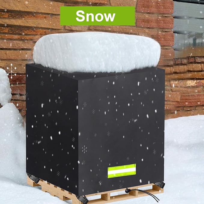 Pallet Cover Tarp Waterproof, Pallets Covers Heavy Duty Waterproof bulk Pallet Covers 53 x 53 x 44'' Outdoor Tarps Bulk Box Cover 53 x 53 x 44'' Custom Black Fits Wood Patio Furniture