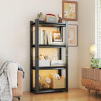 Storage Shelves, Garage Metal Shelving Unit, Adjustable, Double-Layer Column with Reinforced Ribs, Heavy-Duty, Capable of Bearing 2400 lbs, Suitable for Garage, Warehouse, Kitchen Storage
