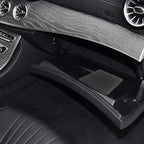 Car Registration and Insurance Holder, Leather Registration and Insurance Card Holder, Vehicle Glove Box Organizer - For Documents, Cards, License (Black)
