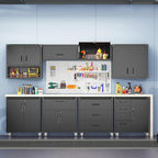 3 Drawers Metal Tool Storage Cabinet with Wheels, Rolling Tool Chest on Locking Wheels & Handle, Garage Cabinet, Heavy Duty Tool Cart, Mobile Steel Locker for Home,Workshop, Warehouse, Black