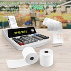 (96 Rolls) 2 1/4" x 150' Thermal Paper, Adding Machine/Calculator Tape Receipt paper for Cash Registers