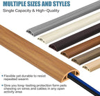 Floor Cord Covers for Wires 10FT Cable Hider Wire Cover Self Adhesive Cord Hider Floor for Offices, Homes, Workshops, Warehouses Cable Cavity 0.39" W x 0.27" H