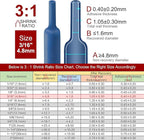 Chanzon 3:1 Ratio 3/16" (4.8mm) Heat Shrink Tubing - Marine Grade Waterproof Adhesive Lined - 80Ft Roll (25M Total Length) Blue Polyolefin Sleeving Wrap Shrinking 3 to 1 Ratio 1pcs