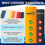 Vanhench 17.5"×963" (80 1/4FT) Wrapping Paper Purple, Solid Color Art Kraft Craft Paper for Gift Wrapping, Valentines/Wedding/Birthday/Mother's Day Gifts, Bouquet Flower Wrapping