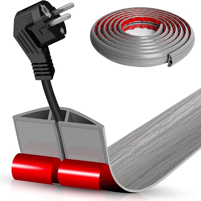 Floor Cable Cover Strips SelfAdhesive Cord Organizers for Wall Durability Wear Resistant for Wall Protections