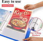 200 Pack Sheet Protectors 8.5 x 11 inch Clear Page Protectors for 3 Ring Binder, Plastic Sleeves for Papers, Document