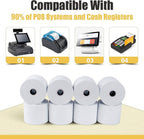 Azure Zone, Thermal Paper 2-1/4 X 230ft 100 Rolls, Fits Most POS Machines and Cash Registers, Great for Business Sales