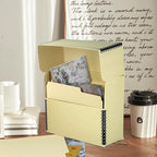 Lineco Archival Document Storage Box with Metal Edge, Acid-Free Tan Boxboard, Organize and Store Files, Prints, Photos, Letter-Sized Case 12.5" x 10.5" x 5" Wide, Pack of 2