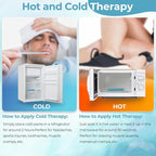 Ice Packs for Injuries: Ohuhu XL Reusable Ice Packs with Wrap 14" X 11" Hot Cold Gel Ice Pack Flexible Pain Relief for Shoulder Knee Back Hip Aches Injury-Light Blue