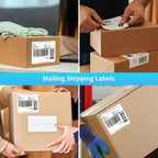 FungLam Printable Sticker Paper, 3-1/3" x 4" Shipping Address Labels 3000 Blank Mailing Labels for Laser & Inkjet Printers, 6 per Page Label Stickers, 500 Sheets
