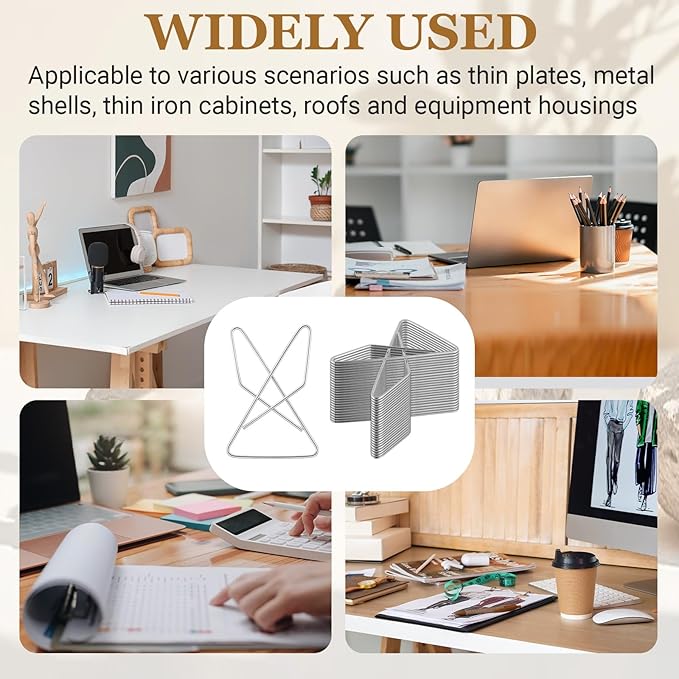 200 Pcs Ideal Paper Clamps Butterfly Clips Large Mental Butterfly Wire 1.5 x 1.26 Inch No. 2 Size Silver Durable Metal Clips for Crafting Sewing Paper Fabric DIY Project Holders