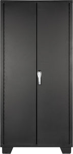 Jamco Tool Storage Cabinets with Bin Mounts, Model DF, Includes 122 Bins, 36-Inch W x 24-Inch D x 78-Inch H, Blue Bins