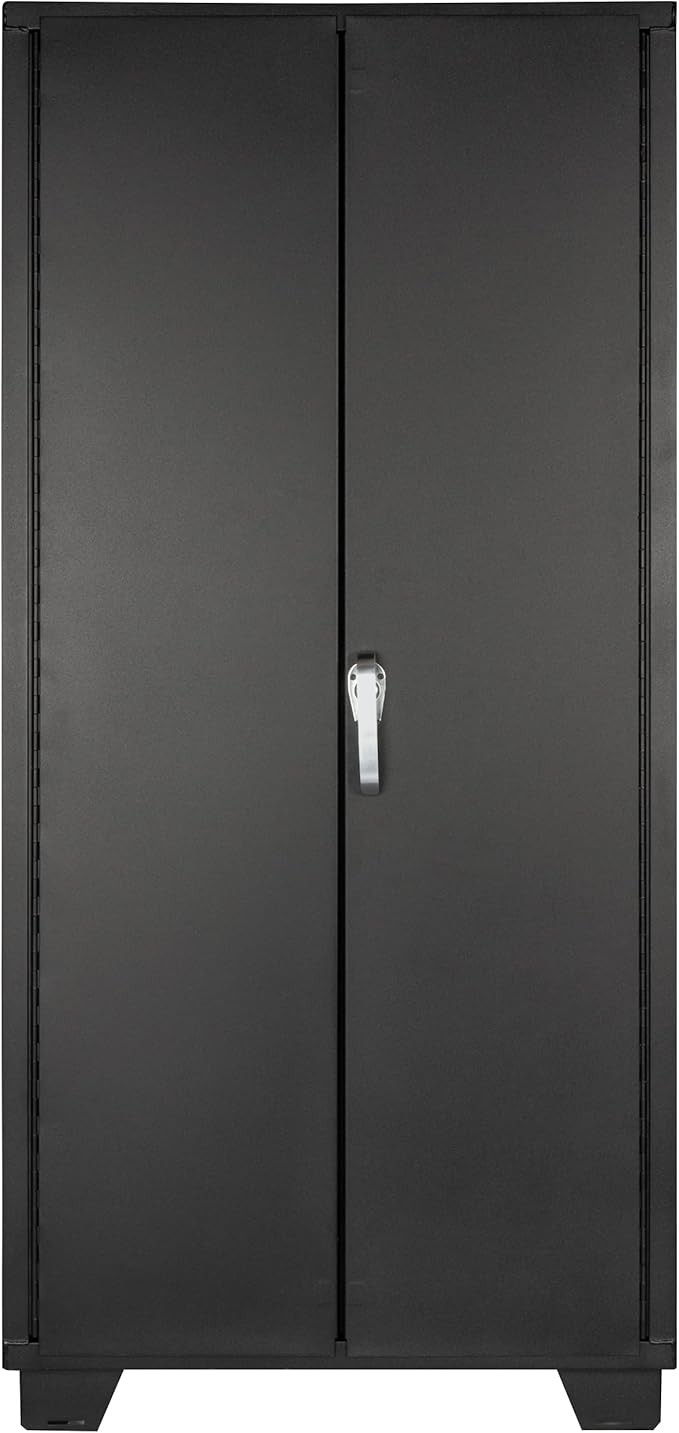 Jamco Tool Storage Cabinets with Bin Mounts, Model DF, Includes 122 Bins, 36-Inch W x 24-Inch D x 78-Inch H, Blue Bins
