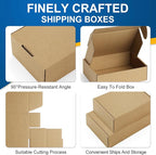 Famagic 12 Pack 6x4x3 Inch Small Shipping Boxes - Brown Corrugated Cardboard Mailer Packing Boxes for Small Business Mailing Boxes for Packaging, Bulk