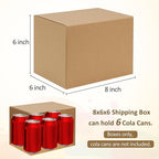 Eupako 8x6x6-Small-Shipping-Boxes-30-Pack-Brown-Corrugated-Box-Mailers, Cardboard Boxes for Packaging Small Business, Mailing