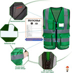 A-SAFETY high vis vest green