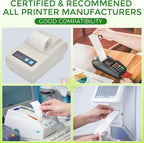 (200 Rolls) 2 1/4" x 50' Thermal Paper, POS Receipt Paper for Retail Business Cash Register, Fits All Credit Card Terminal