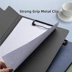 Clipboard Folder, 6 Pack A4 Foldable Clipboards File Folder Flip Writing Pad for Memo Form Document & School Office Work - Blue