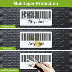 Compatible 2" x 1" Direct Thermal Labels Replacement for Barcodes Postage Address Shipping Compatible with Rollo & Zebra Desktop Printers Adhesive & Perforated (24 Rolls, 1300 Labels/Roll)