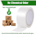 Lichamp Clear Packing Tape, 18 Rolls Heavy Duty Packaging Tape Refill for Moving Boxes, Mail Shipping Supplies, 1.88 inch x 55 Yard x 2.6 mil, A218TP