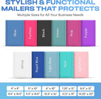 Light Blue Extra Large Poly Bubble Mailers 14.25x20 inch #7 | Self Seal Large Padded Envelopes | Air Cushioned Bubble Mailer | Usable Size 14.25x19 Lightweight Mailing Shipping Bags| 100 Pack Bulk
