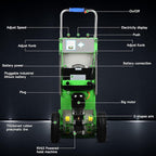 Electric Stair Climbing Dolly, 1250W Electric Stair Climbing Hand Truck, 900lbs Max Load Capacity, 3 Mode Folding Stair Climber Hand Trucks with Telescopic Handle for Moving Furniture (Green)