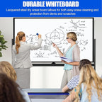 Mobile Whiteboard 60x48 Magnetic Dry Erase Board with Stands, Large Rolling White Boards on Wheels, Double-Sided Standing Whiteboard, 5' x 4' Easel Stand White Board for Office Home Classroom