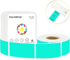 1x2 Inch Thermal Labels,500PCS Rectangle Stickers,Waterproof Removable Blank Stickers for Address,Jars,Freezer Containers & Pantry Organization,Watercolor Green