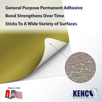 Kenco Color Coding 3 X 5 Rectangle Labels, Inventory Control Stickers 500 Labels Per Roll, Made in The USA (Gold)