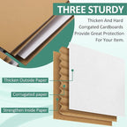 Eupako 6x6x6 Cardboard Box Mailers 30 Pack White Cube Corrugated Small Shipping Boxes for Packaging Small Business, Mailing