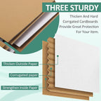 Eupako 8x8x4-Small-Shipping-Boxes-30-Pack-White-Corrugated-Box-Mailers, Cardboard Boxes for Packaging Small Business, Mailing