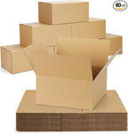 40-Pack-Small-Shipping-Boxes-8x8x4, Corrugated-Cardboard-Boxes-for-Packaging-Small-Business, Brown-Boxes-Mailers