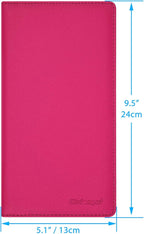 Wisdompro Car Document Holder Organiser, PU Leather Vehicle Insurance and Registration Holders Wallet Case for ID Card, Driving Licence, Key Contact Information Cards