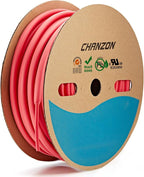 Chanzon 3:1 Ratio - 80ft Roll - Heat Shrink Tubing 5/16" (7.9mm) - Marine Grade Waterproof Adhesive Lined - (25M Total Length) Red Polyolefin Sleeving Wrap Shrinking 3 to 1 Ratio 1pcs