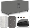 Heavy Duty Patio Furniture Covers Waterproof, 600D Outdoor Furniture Cover Waterproof for Sectional Sofa Couch, Outdoor Dining Table and Chair Set Covers 84''L x 44''W x 28''H, Grey