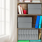 Lineco Archival Document Storage Box with Metal Edge, Acid-Free Gray Boxboard, Organize and Store Files, Prints, Photos, Legal-Sized Case 15.5" x 10.5" x 2.5" Wide