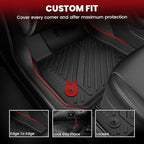 LASFIT Floor Mats & Cargo Mat for Hyundai Sonata 2020-2026 (Only Fit AWD & Gas) / Kia K5 2021-2025 (Only Fit AWD, Not for FWD) Custom Fit TPE All Weather Floor Liners Car Mats Accessoires