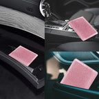 Car Registration and Insurance Holder, Leather Registration and Insurance Card Holder, Vehicle Glove Box Organizer - For Documents, Cards, License (Bling Rose Gold)