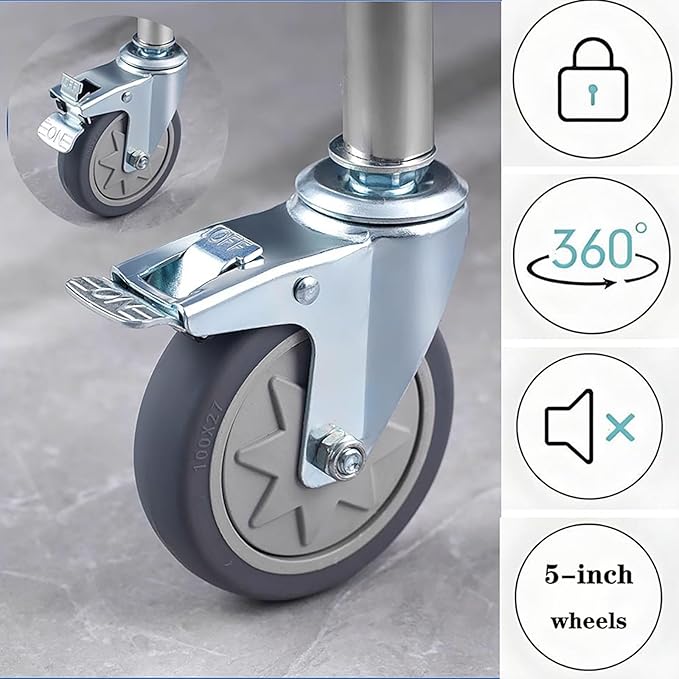Commercial Laundry Cart with Wheels Heavy Duty Collapsible Laundry Baskets 12 Bushel (400l), Industrial Rolling Baskets Trucks with Steel Frame and Waterproof Oxford Cloth, 300 Lbs Weight Capacity