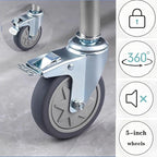 Commercial Laundry Cart 12 Bushel (400L) Collapsible Laundry Baskets with Wheels, Heavy Duty Industrial Rolling Baskets Trucks with Steel Frame and Waterproof Oxford Cloth, for Home Organizer Storage