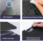 Clipboard Folder, 6 Pack A4 Foldable Clipboards File Folder Flip Writing Pad for Memo Form Document & School Office Work - Blue
