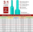 Chanzon 3:1 Ratio - 80ft Roll - Heat Shrink Tubing 3/8" (9.5mm) - Marine Grade Waterproof Adhesive Lined - (25M Total Length) Green Polyolefin Sleeving Wrap Shrinking 3 to 1 Ratio 1pcs