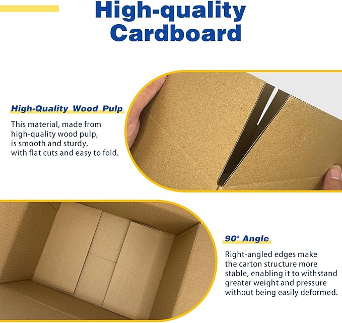 30 Pack 9x6x4 inches Small Shipping Boxes Brown Corrugated Cardboard Boxes for Packing, Mailing, Moving, Business
