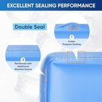 APEXUP Gel Ice Packs for Injuries Reusable, Flexible Double Sided Cold Packs for Injuries, Ice Pack for Knee, Shoulder, Back, Hip, Leg, Arm (Blue, S, 2PK)