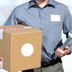 PARLAIM 3 Inch Round Color-Code Dot Stickers, 500 3" X 3" White Color Coding Circle Labels per Roll Dispenser Box for Inventory Management