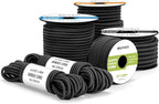 Bungee Cord Elastic Shock Cord 3/16" x 10' Bungee Rope for DIY, Tie Downs, Kayak and Outdoor - Black